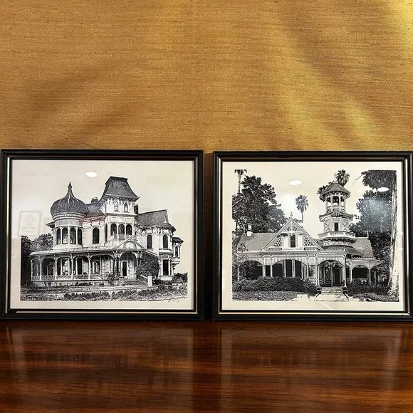 Vintage Artist signed Architectural Prints - Picture 1 of 6